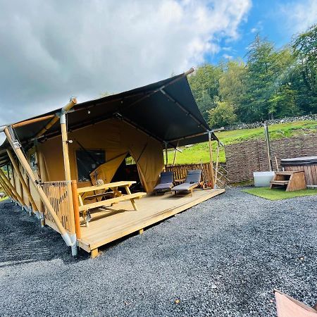 Mountain View Safari Tent With Hot Tub In The Heart Of Snowdonia Dolgellau Exteriör bild