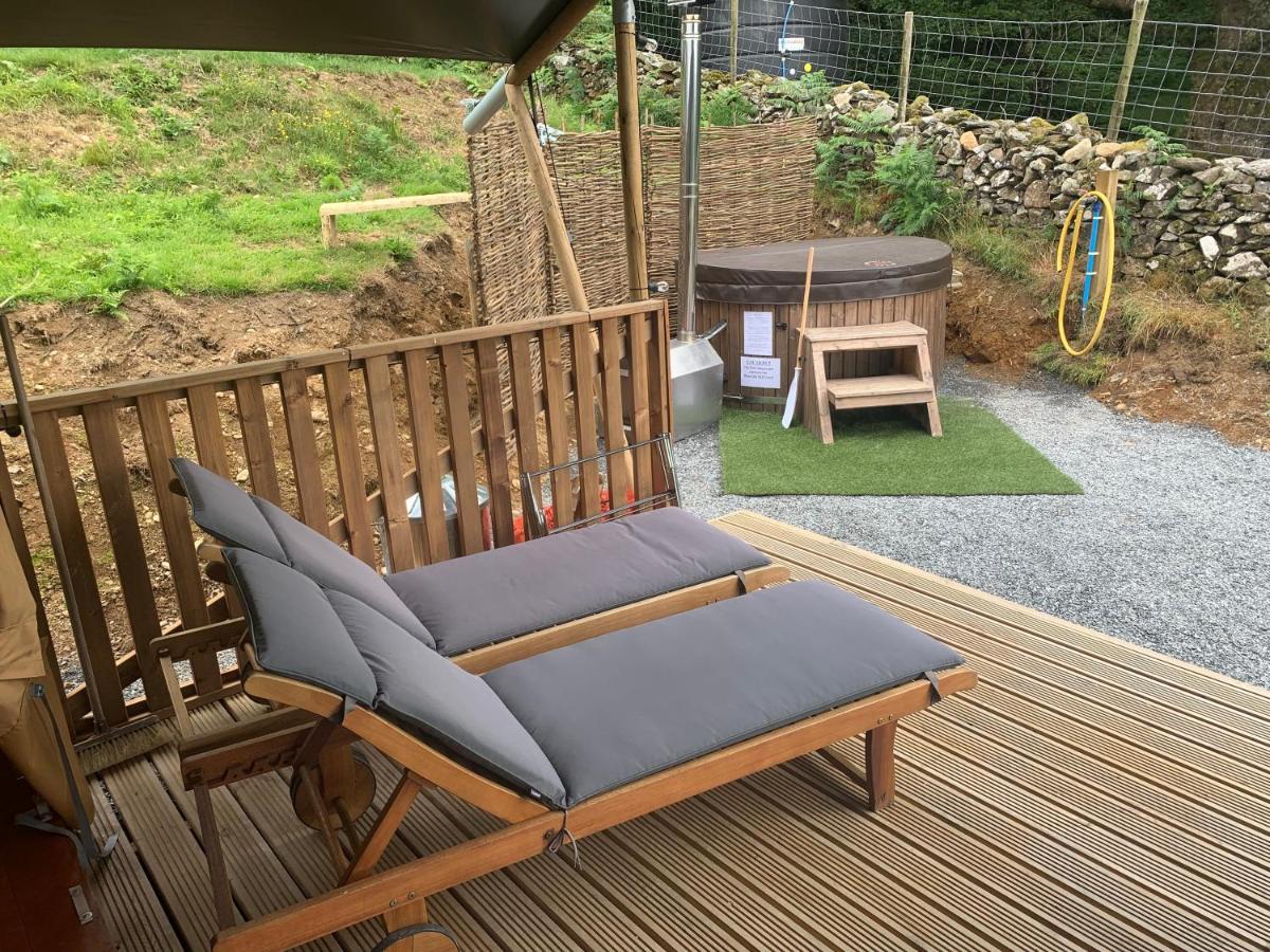 Mountain View Safari Tent With Hot Tub In The Heart Of Snowdonia Dolgellau Exteriör bild