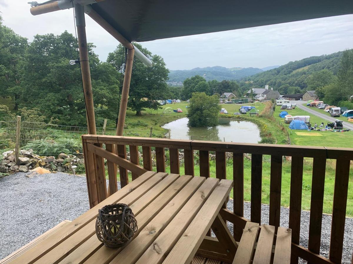 Mountain View Safari Tent With Hot Tub In The Heart Of Snowdonia Dolgellau Exteriör bild