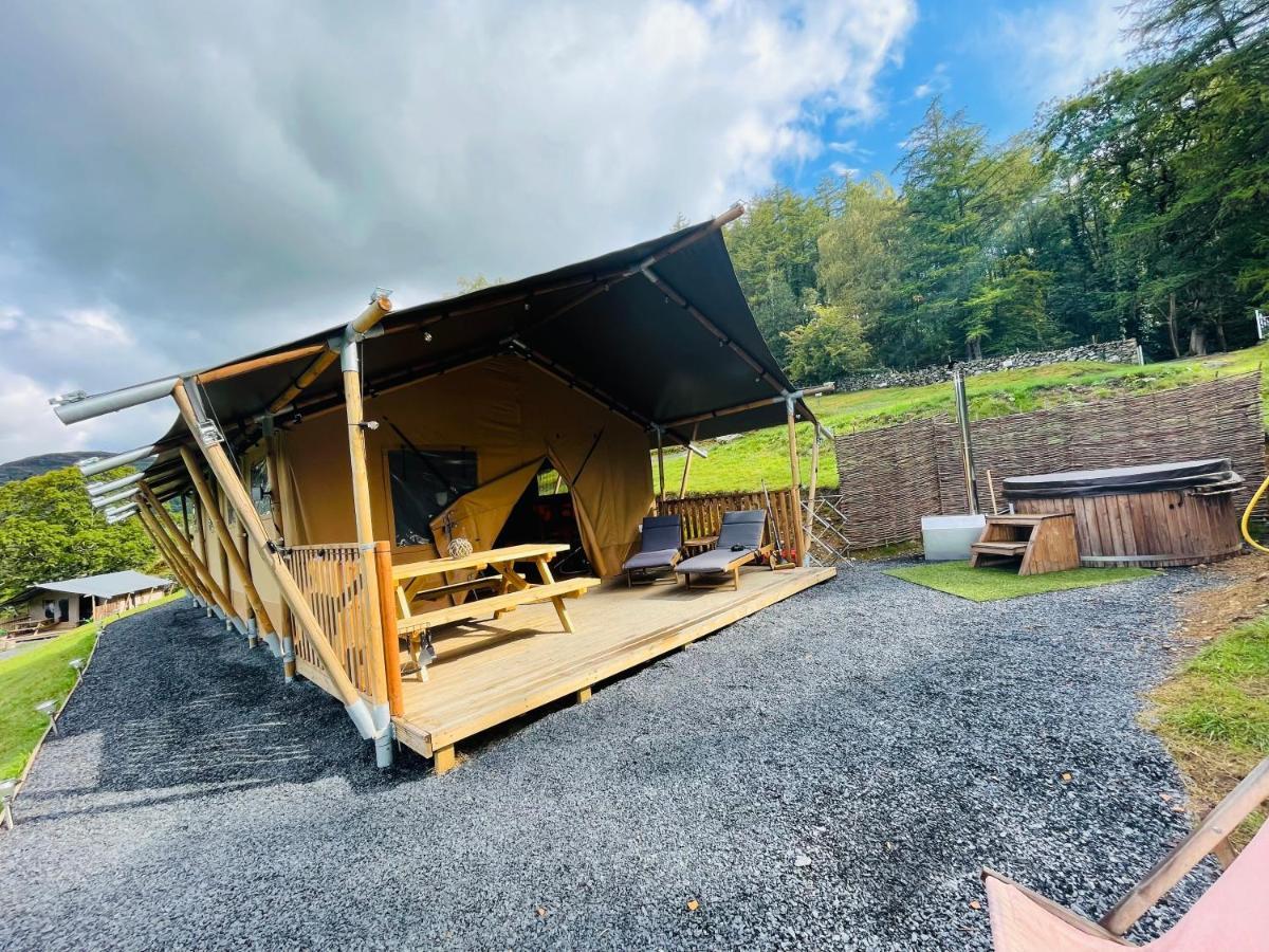 Mountain View Safari Tent With Hot Tub In The Heart Of Snowdonia Dolgellau Exteriör bild